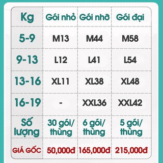 Bộ 3 Gói Tã Dán Pabys thạch thảo S49(Tem chống hàng giả VietCheck)