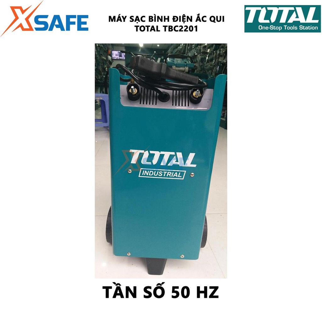 Máy sạc bình ắc qui TOTAL TBC2201 điện áp sạc 12V/24V, dòng sạc max 20A - chính hãng