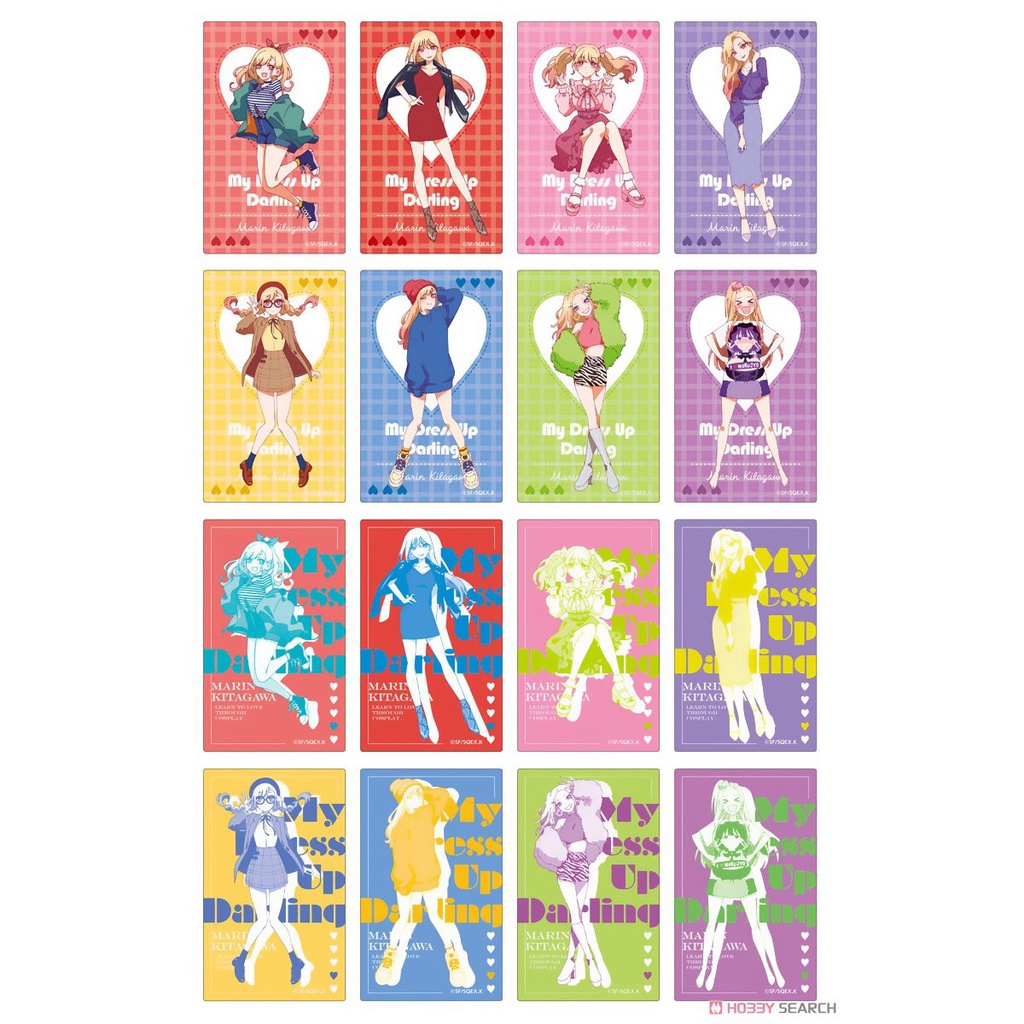 Ảnh card bo góc in hình MY DRESS-UP DARLING Nàng Nổi Loạn x Chàng Thợ May ver XINH ĐẸP thẻ bo viền 5*8cm anime chibi