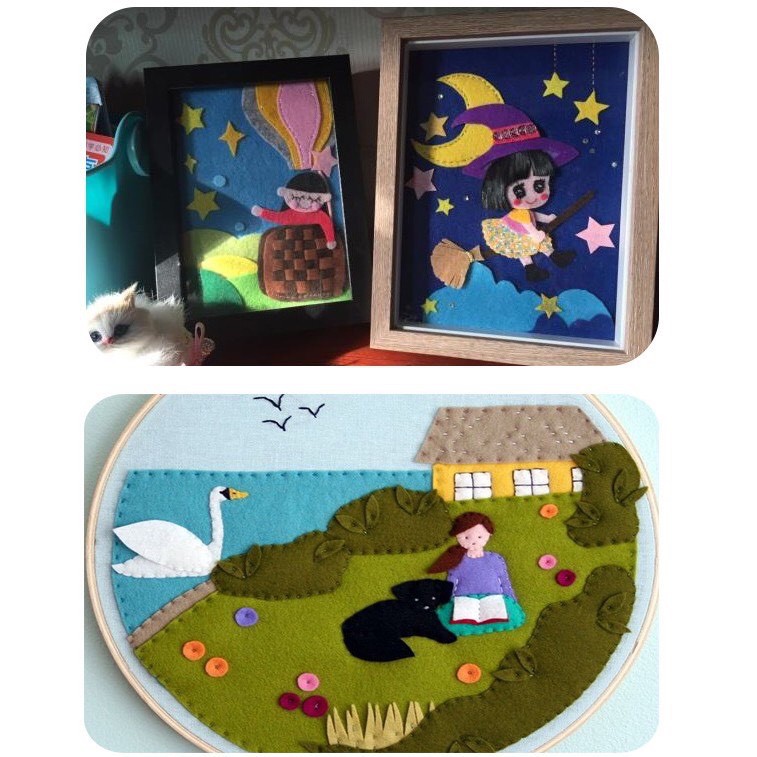 Vải nỉ dạ  làm đồ handmade, đồ thủ công cho trẻ em