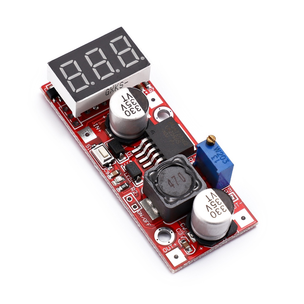 Mô Đun Hạ Áp Dc 6v-40v Sang 5v 3a Lm2596 Hai Cổng Usb Cho Xe Hơi