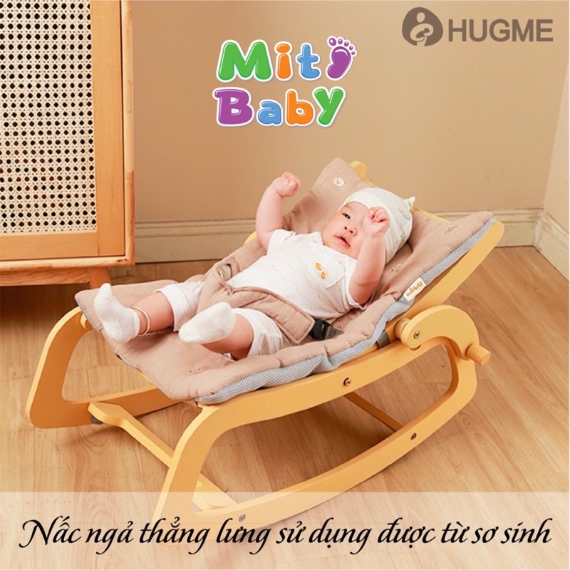 Ghế bập bênh ba tư thế Rongking chair Hugme cho bé