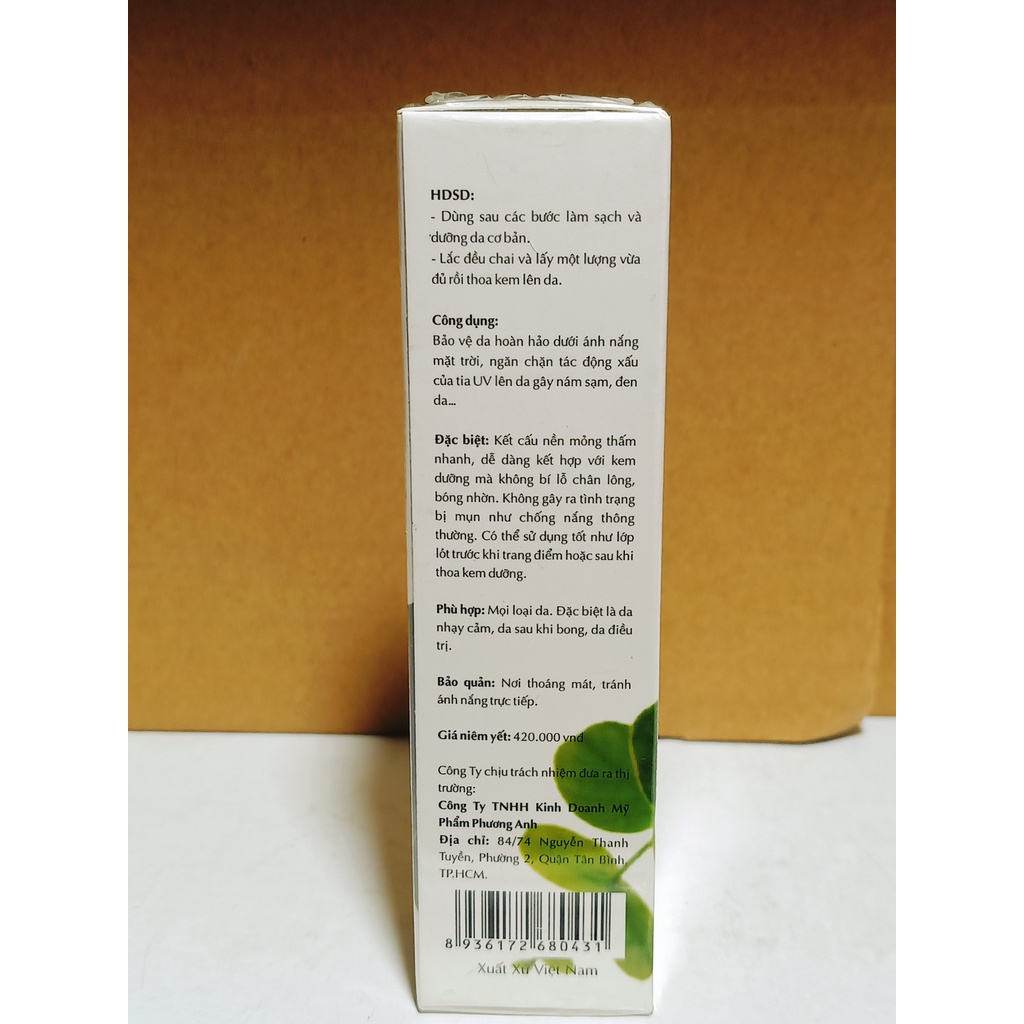 Kem chống nắng Yody White Phương Anh - Glow Sun Protect chống nắng căng bóng mịn nhẹ