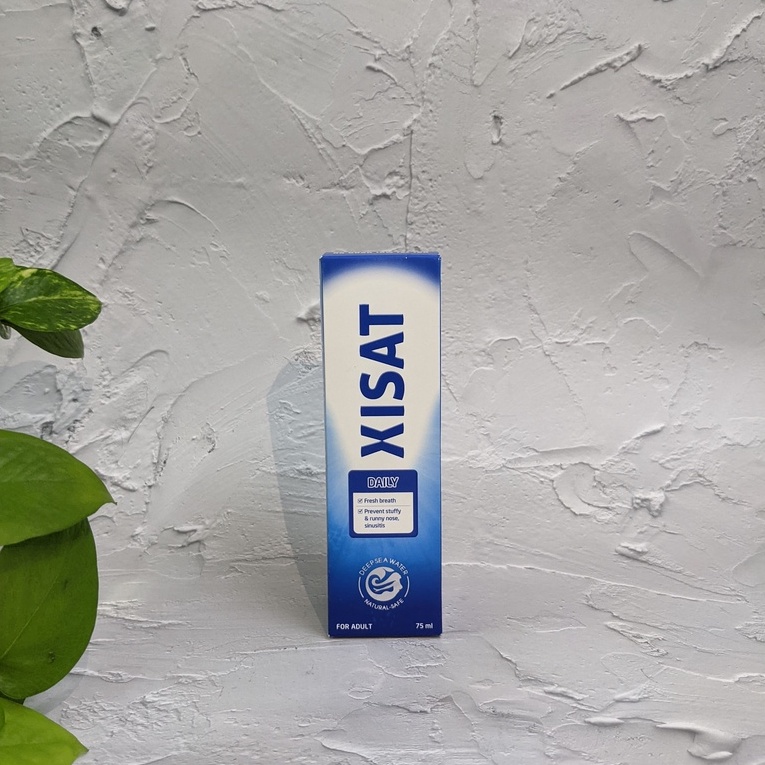 Nước Biển Xịt Mũi Xisat 75ml - Làm Sạch Mũi, Thông Mũi, Ngăn Ngừa Viêm Mũi