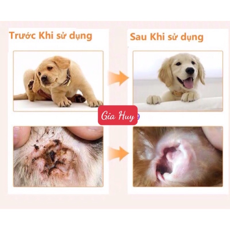 Bột Nhổ Lông Tai Cho Chó Mèo Dễ Dàng Sử Dụng không đau rát