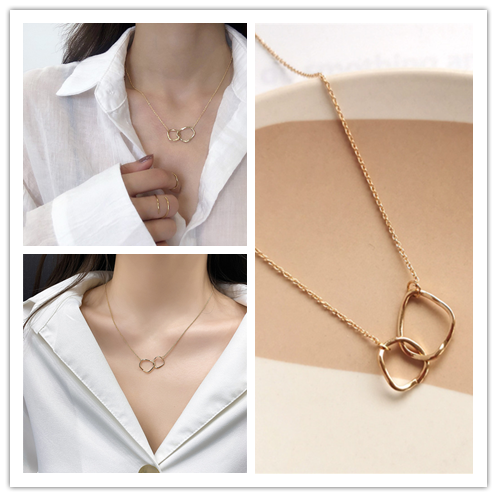 Dây Chuyền Hợp Kim Mặt Tròn Phong Cách Hàn Quốc Dành Cho Bạn Nữ