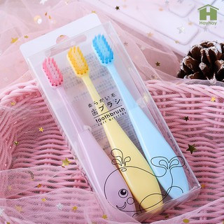 Set 3 bàn chải đánh răng lông mềm và an toàn cho bé