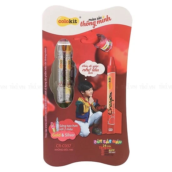 Bộ sáp màu Thiên Long Colokit 10/12/18/24 màu