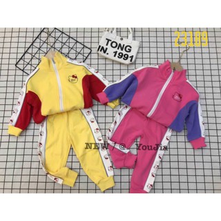 Sét hello kitty cho bé gái 2 màu hồng/ vàng