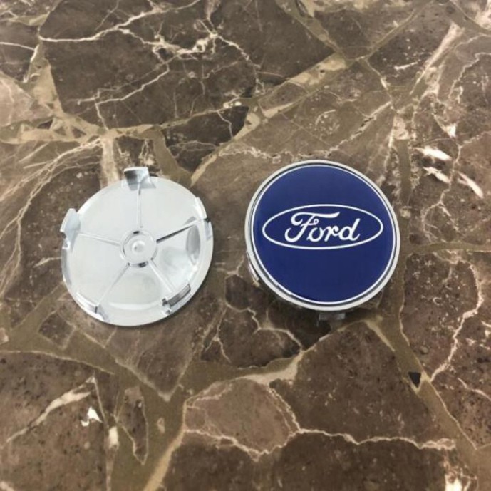 Sản Phẩm Logo chụp mâm, ốp lazang bánh xe dành cho xe Ford có Đường kính ngoài 68mm FORD68