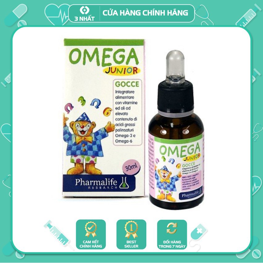 Fitobimbi Omega Junior - Bổ sung Omega-3 6 9 phát triển trí não cho bé (Lọ nhỏ giọt 30ml) - BN069