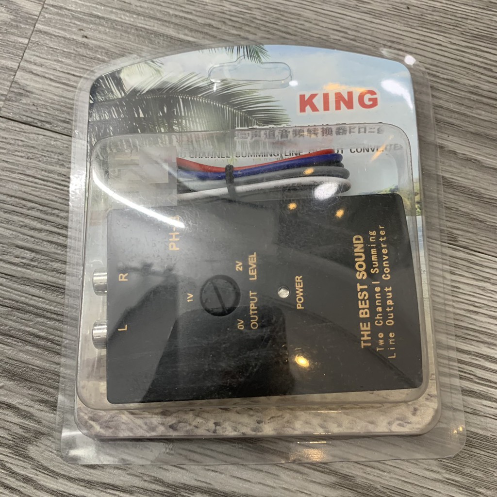 Bộ Line out King chuyển đổi ra AV cho loa sub ô tô
