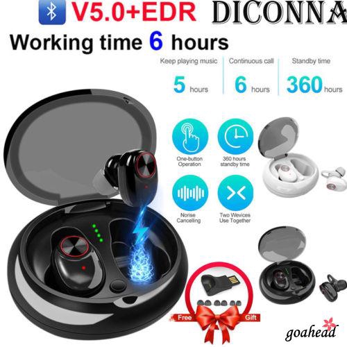 Tai nghe Bluetooth 5.0 đàm thoại không dây V5 TWS kèm phụ kiện chuyên dụng