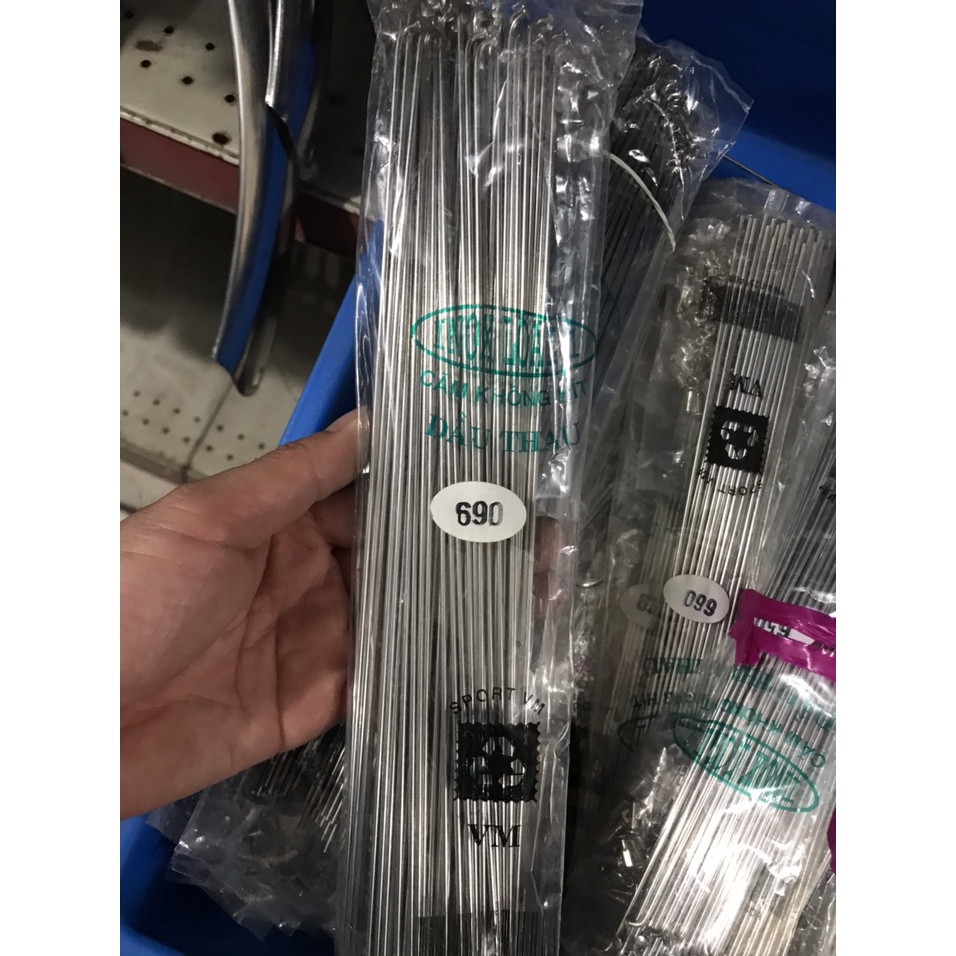 Căm Lan Hoa Xe Đạp Inox 304 Cây Không Hít Đầu Thau Chất Lượng Cao