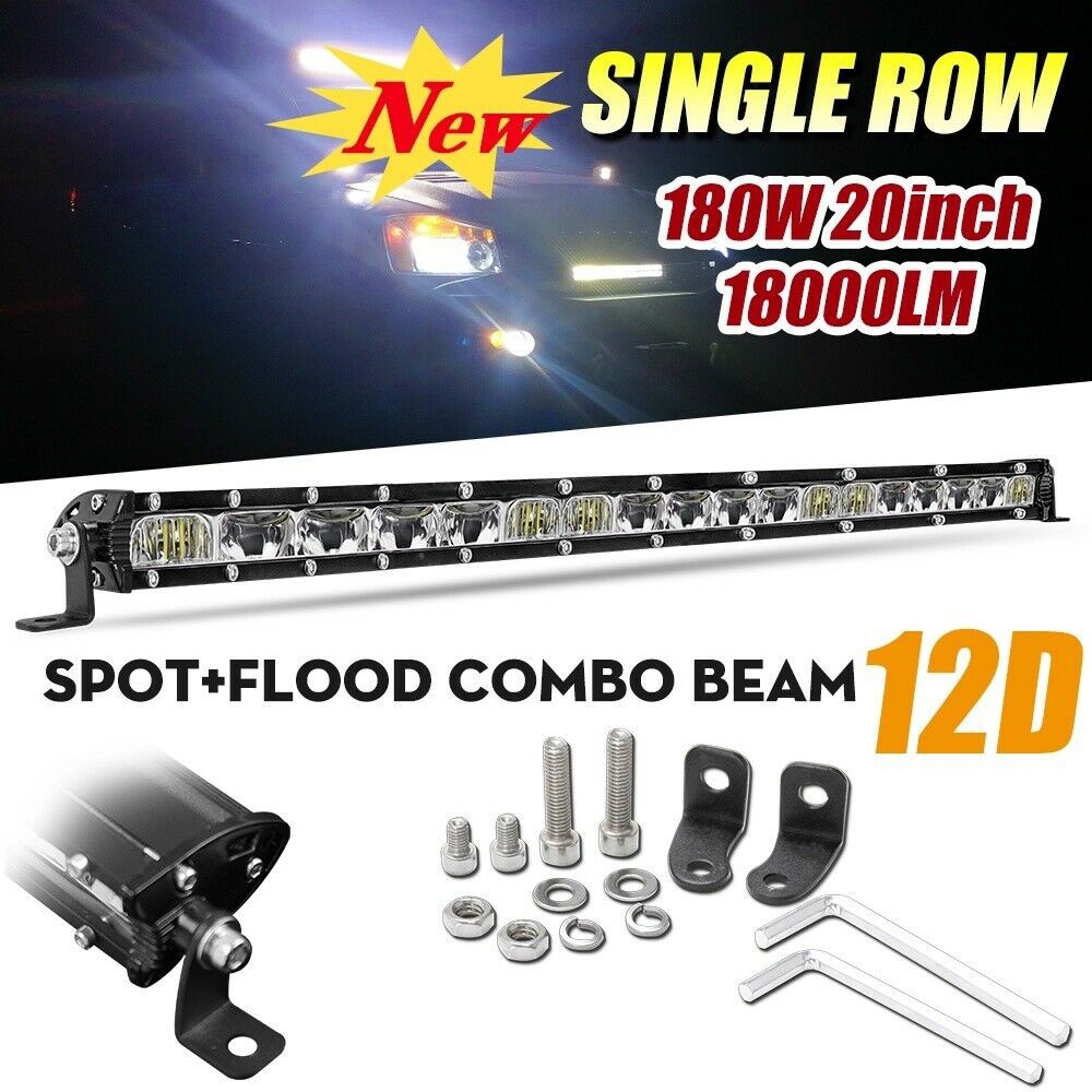 UNI-SHINE Đèn LED 12D 60W 120W 180W 8&quot; 14&quot; 20 bóng làm việc 12V 24V cho xe tải địa hình 4X4 ATV SUV 8 inch 14 inch 20 inch