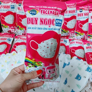 Combo 10 cái khẩu trang cho bé 4d kf94 hoạ tiết cho bé từ