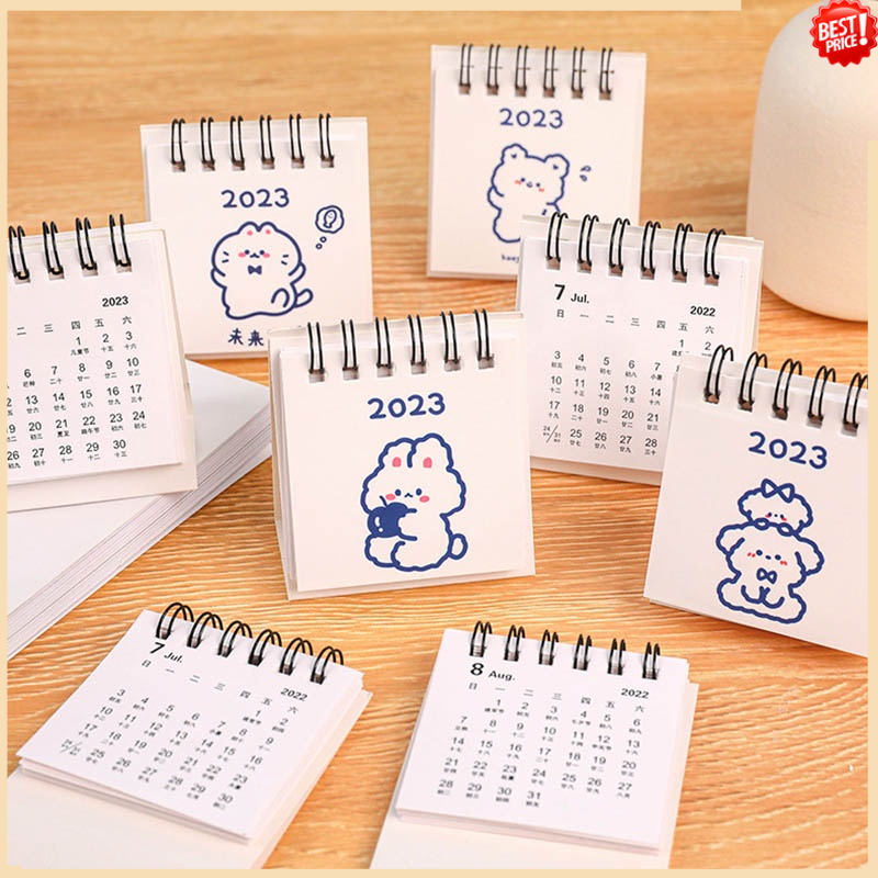 Lịch Năm 2023 Mini Để Bàn Tự Đứng Dễ Thương Đa Ứng Dụng