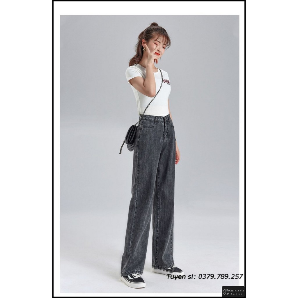 [Sỉ] Quần jean nữ baggy giá rẻ TA06