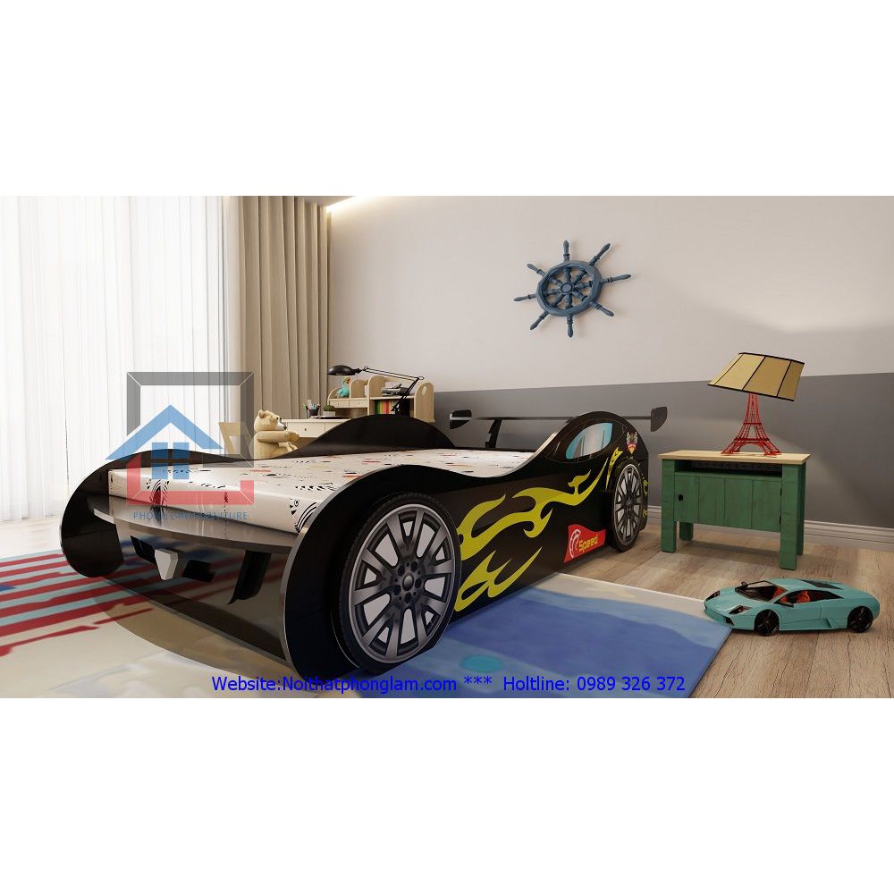 Giường cho bé trai hình oto