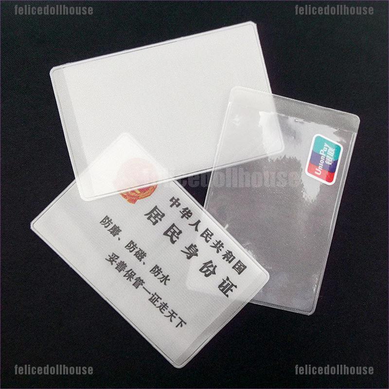 Set 10 túi nhựa pvc trong suốt đựng ngân hàng / thẻ tín dụng tiện lợi