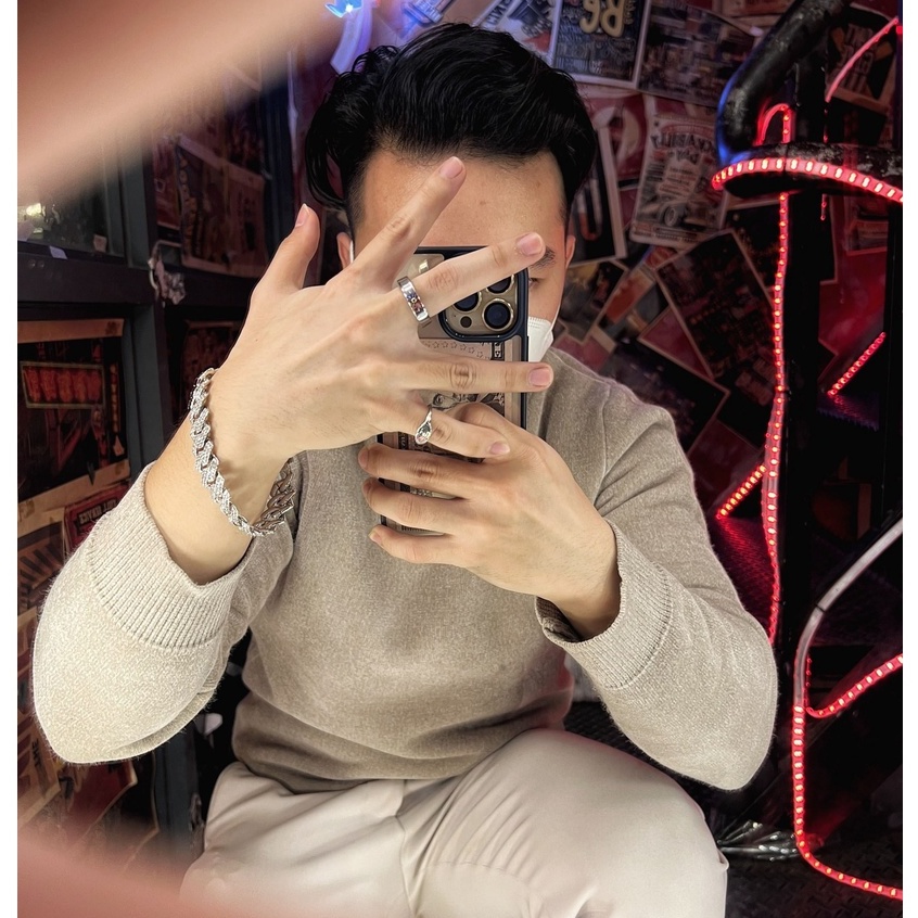 Nhẫn thời trang hợp kim nam nữ mặt trời Libery - Mẫu N023