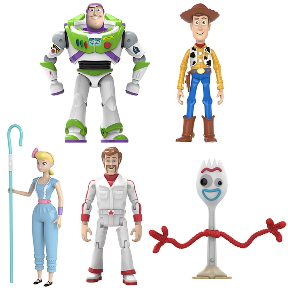 13cm Set 5 Mô Hình Đồ Chơi Nhân Vật Toy Story Buzz Lightyear Woody Duke Caboom Forky Cho Bé