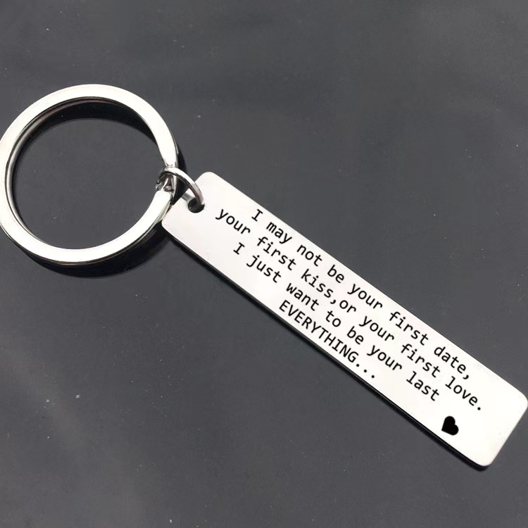 Móc Khóa Thép Không Gỉ Quà Tặng Valentine Cho Cặp Đôi