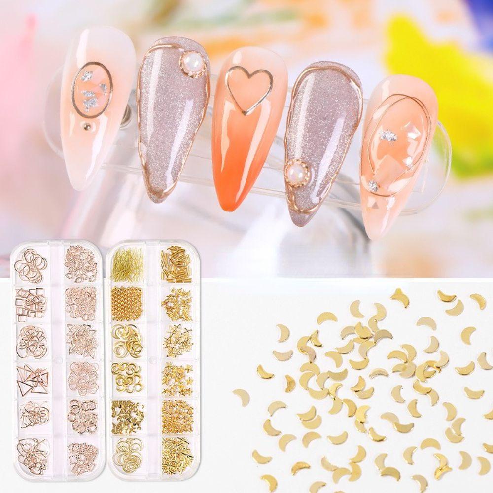 EXPEN Phụ Kiện Trang Trí Móng Nghệ Thuật 3D Bằng Hợp Kim Nhôm DIY
