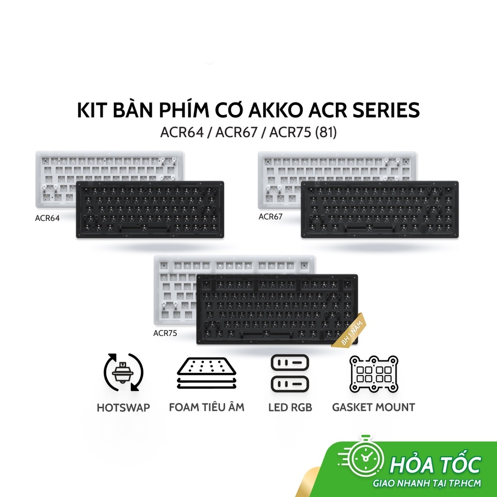 KIT Bàn phím cơ AKKO ACR Series ACR64 ACR67 ACR75
