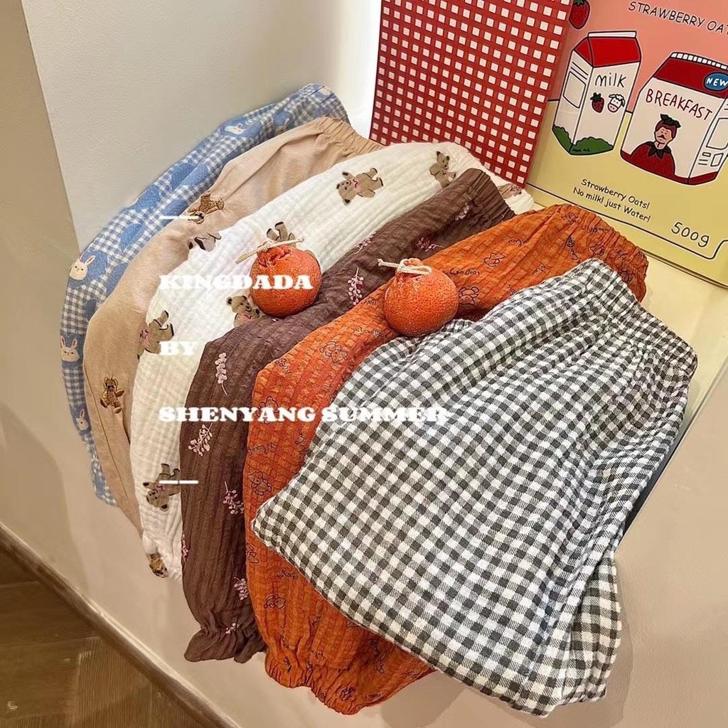 [Babycat Hàng Có Sẵn Bán Chạy Quần Dài Chống Muỗi Phong Cách Nhật Bản Hàn Quốc Thời Trang Mùa Hè Hàng Mới Dành Cho Bé Trai Và Bé Gái