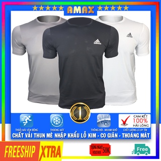 Áo thun thể thao nam mè đẹp adidas cao cấp, Áo phông nam cổ tròn tay ngắn thể thao thời trang nam