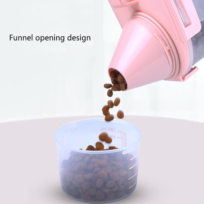 Hộp Đựng Thú Cưng Đi Kèm Với Cốc Đo Lường