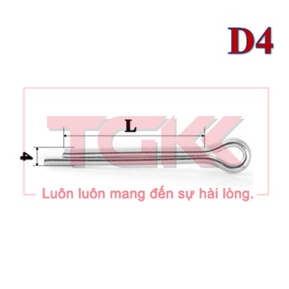Chốt chẻ mạ d4