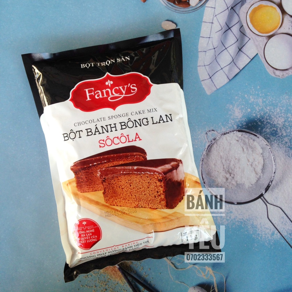 Bột Bánh Bông Lan Socola Trộn Sẵn Fancys 1kg