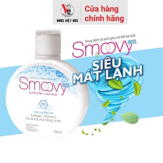 Dung dịch vệ sinh phụ nữ Smoovy Cool thế hệ mới với bạc hà siêu mát lạnh