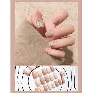 Hộp 24 Móng Tay Giả Nu Kem  (tặng keo)
