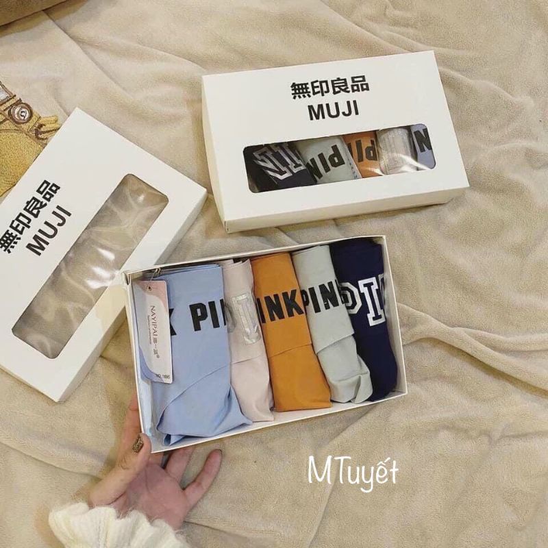 Sét quần chíp chữ pink hàng QC