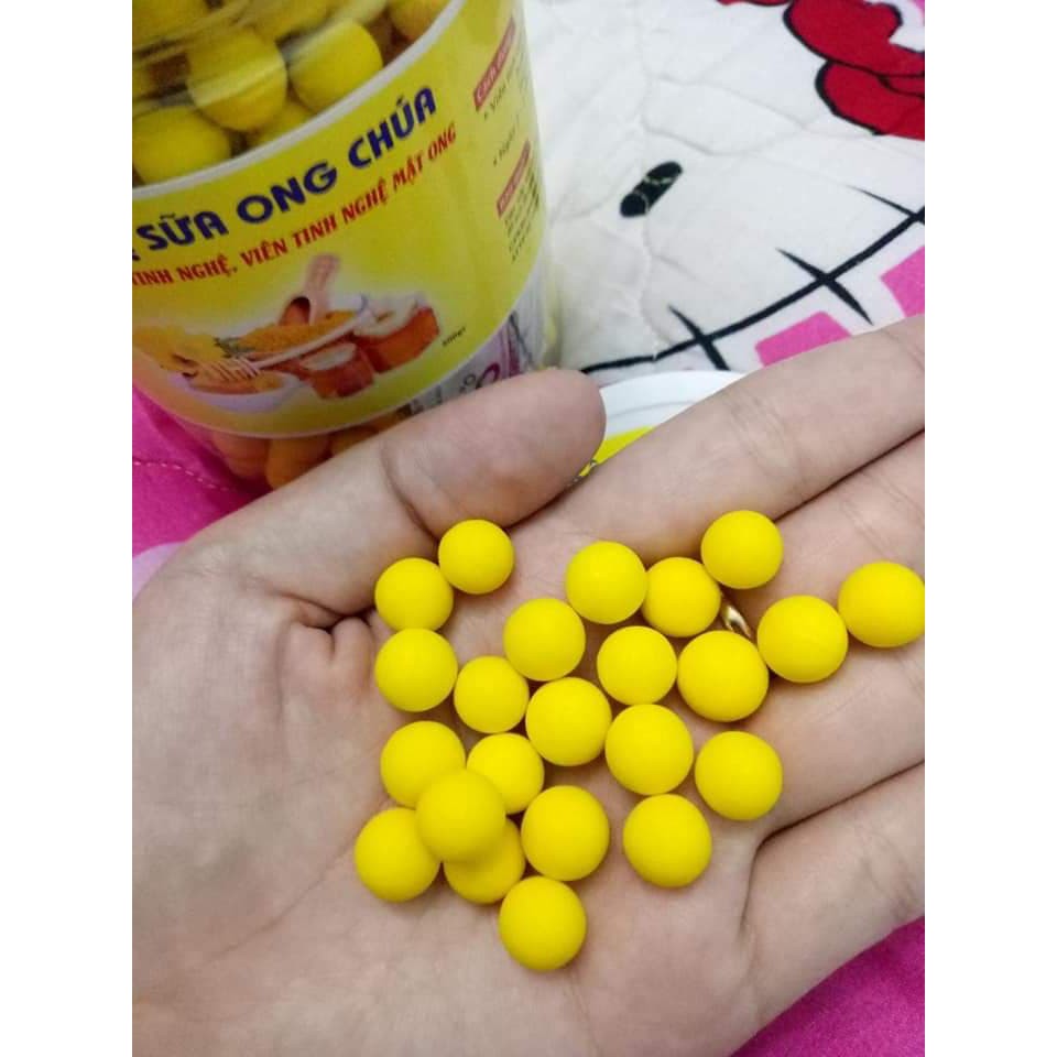 1.5kg -3 hộp Viên tinh nghệ mật ong - sữa ong chúa