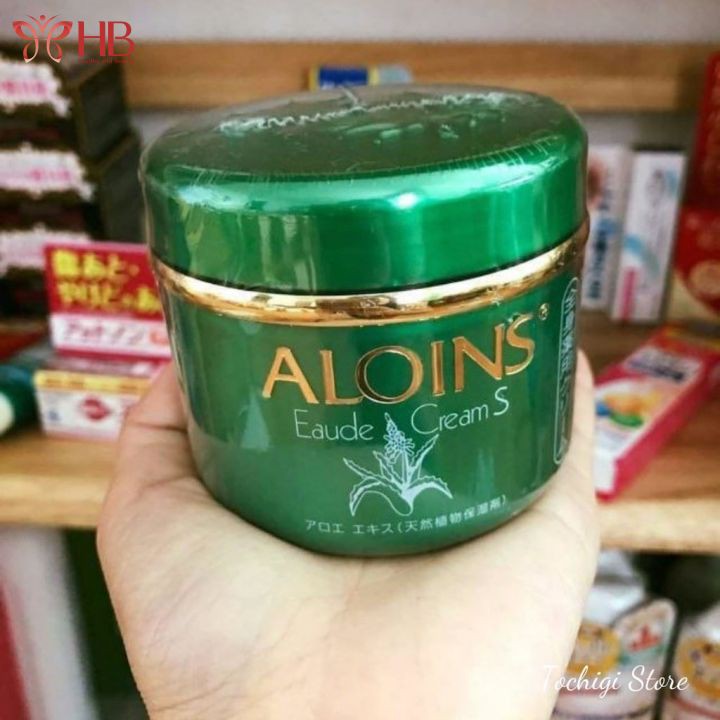 Kem dưỡng ẩm trắng da lô hội Aloins Eaude Cream S 185g Nhật Bản cho da khô dầu nhạy cảm