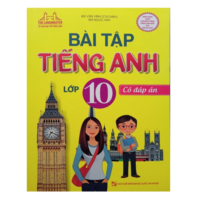 Sách - Bài tập tiếng Anh lớp 10 - có đáp án