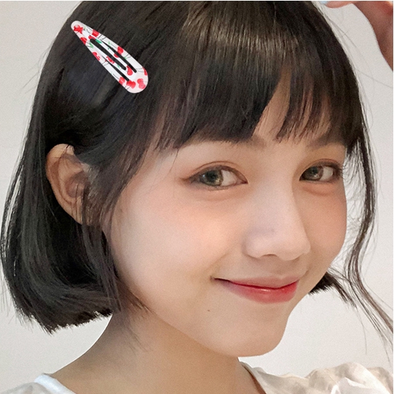 Bộ 18 kẹp tóc in hình dễ thương xinh xắn cho nữ