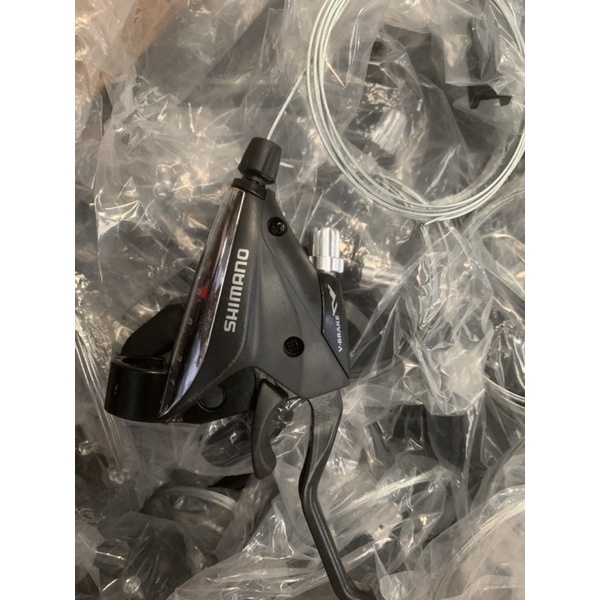 Tay đề - Tay bấm xả xe đạp Shimano 3x8 EF 65