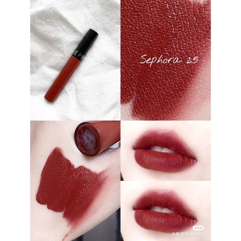 Son kem lì Sephora fullsize màu 01, 118, 25