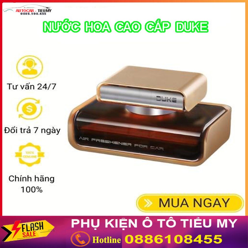 Nước hoa dầu thơm khử mùi chống say xe ô tô cao cấp DUKE chiết xuất hoàn toàn từ thiên nhiên 50ml đặt taplo xe.