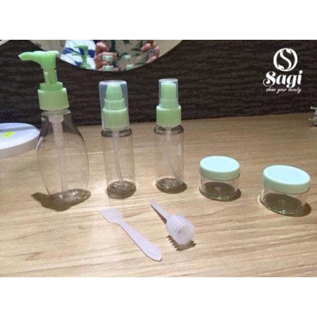 Bộ Chiết Mỹ Phẩm Du Lịch 7 Món ( Hàng Loại 1 ) Nhỏ Gọn, Tiện Ích 88143 Shop Giao Hàng Nhanh