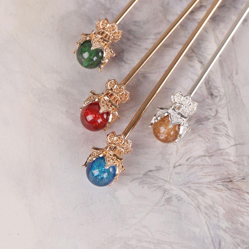 Trâm Cài Tóc Niken Thời Trang Thanh Lịch Cho Nữ|Kẹp Tóc Kim Loại Đính Hạt Cườm|Kẹp Tóc Đính Đá Lấp Lánh Thời Trang