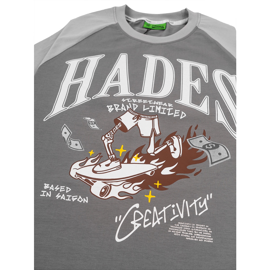 Áo Thun Tay Lỡ Unisex CREATIVITY 100% Cotton - HADES Brand Chính Hãng | BigBuy360 - bigbuy360.vn