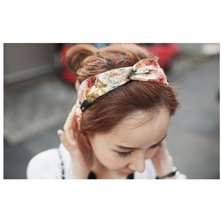 Băng Đô Vải Voan Hoa Màu Trắng (Mã: BD008)