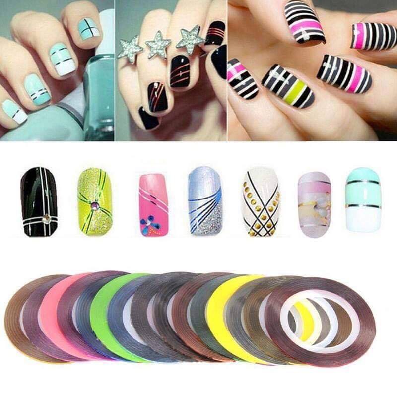 Set 10 cuộn dây line mix size.2k/cuộn (Các tont màu đẹp)