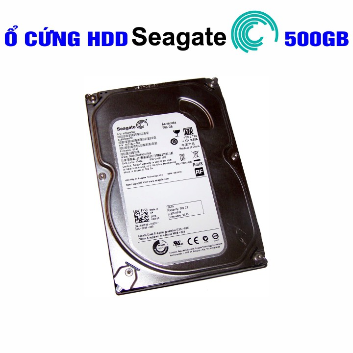 Ổ cứng HDD 3.5” Seagate 500GB Chính Hãng – Bảo hành 12 tháng 1 đổi 1 – Tháo máy đồng bộ mới 99% | BigBuy360 - bigbuy360.vn